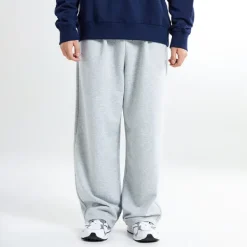Pants-SPAO Men 1 Tuck Wide Pant SPMTE49C14 Melange Gray