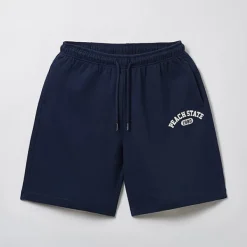 Pants-SPAO Men Knit Shorts SPMTE37C41 Navy