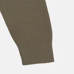 Cardigans L Sweaters-SPAO Men Long Sleeve Cardigan SPLCE38C03 Dark Khaki