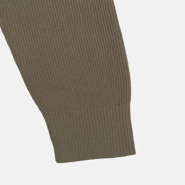 Cardigans L Sweaters-SPAO Men Long Sleeve Cardigan SPLCE38C03 Dark Khaki