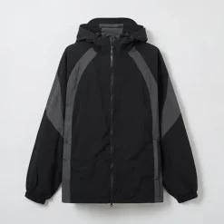 Jackets-SPAO Men Long Sleeve Hood Windbreaker SPJJE49C25 Navy