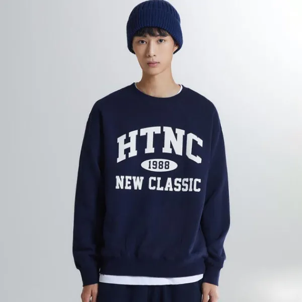 T-Shirt-SPAO Men Long Sleeve Pullover SPMWD4TC12