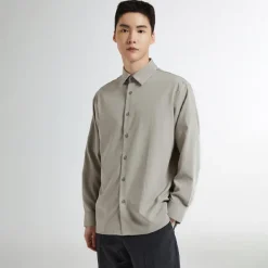 Shirt-SPAO MEN Long Sleeve Shirt SPYWE23M04