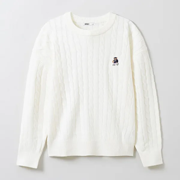Cardigans L Sweaters-SPAO Men Long Sleeve Woodie Pullover SPKWE12C51