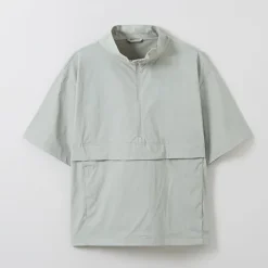 Jackets-SPAO Men Short Sleeve Anorak Jacket SPJJE25C22 Beige