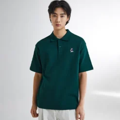 T-Shirt-SPAO Men Short Sleeve Basic Polo SPHWE24C41 Hunter