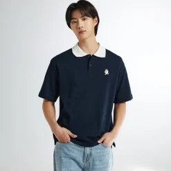 T-Shirt-SPAO Men Short Sleeve Basic Polo SPHWE24C41 Mix