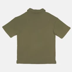 T-Shirt-SPAO Men Short Sleeve Polo Tee SPLCE38C02 Dark Khaki