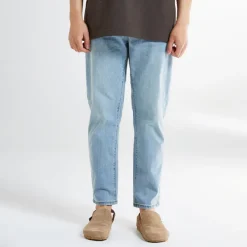 Pants|Denim Pants-SPAO Men Slim Denim SPTJE25C11 Light Indigo
