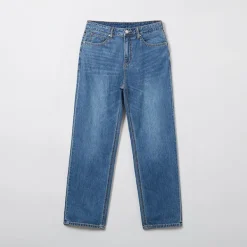 Pants|Denim Pants-SPAO Men Straight Denim SPTJE25C41 Indigo
