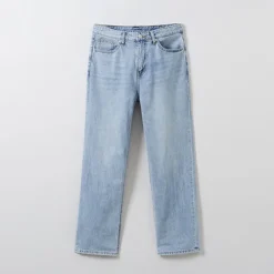 Pants-SPAO Men Straight Denim SPTJE25C41 Light Indigo
