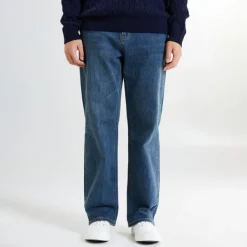 Denim Pants-SPAO Men Straight Jeans SPTJE49C41 Dark Indigo