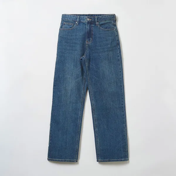 Denim Pants-SPAO Men Straight Jeans SPTJE49C41 Dark Indigo