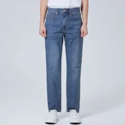Pants-SPAO Men Tapered Denim SPTJE25C21 Indigo