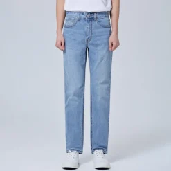 Pants|Denim Pants-SPAO Men Tapered Denim SPTJE25C21 Light Indigo