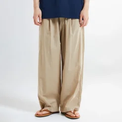 Pants-SPAO Men Wide Banding Pants SPTCE37C01 Light beige