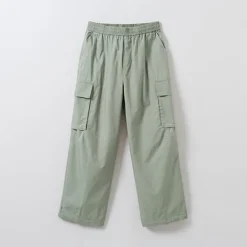 Pants-SPAO Men Wide Cargo Pants SPTCE37C02 Khaki