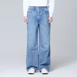 Denim Pants-SPAO MEN Wide Denim Pants SPTJE23C52