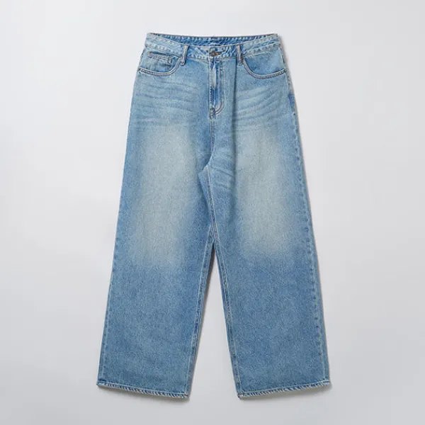 Denim Pants-SPAO MEN Wide Denim Pants SPTJE23C52