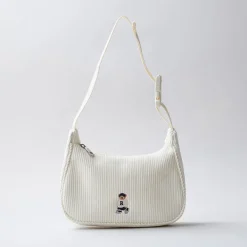 Accessories-SPAO Unisex 2 Way Corduroy Bag SPAKE49A50 Cream