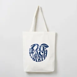 Accessories-SPAO Unisex Graphic Eco Bag SPAKEA9A54 Navy