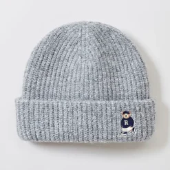 Accessories-SPAO Unisex Woodie Beanie SPACE4TA51 Grey