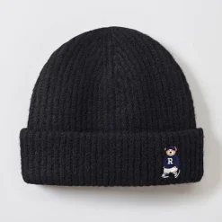 Accessories-SPAO Unisex Woodie Beanie SPACE4TA51 Black