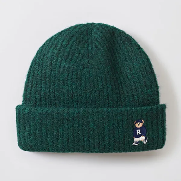 Accessories-SPAO Unisex Woodie Beanie SPACE4TA51 Light Blue
