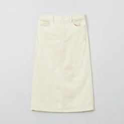 Shorts L Skirts-SPAO Women Corduroy Long Skirt SPWHD4TG02