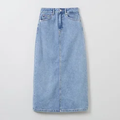 Shorts L Skirts-SPAO Women Denim Long Skirt SPWJE23G01