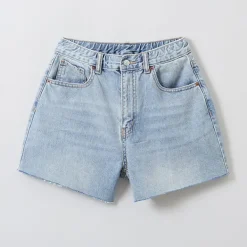 Shorts L Skirts-SPAO Women Denim Shorts SPTNE37G01 Light Indigo