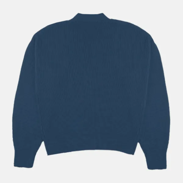 Cardigans L Sweaters-SPAO Women Long Sleeve Cardigan SPLCE38G04 Dusty Blue