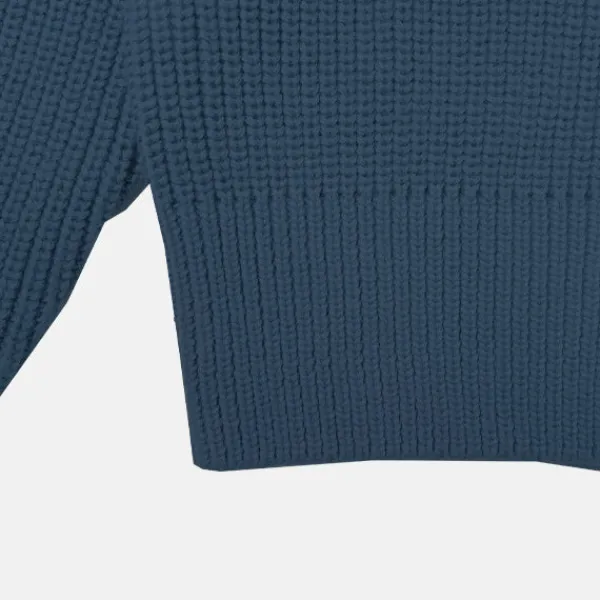 Cardigans L Sweaters-SPAO Women Long Sleeve Cardigan SPLCE38G04 Dusty Blue