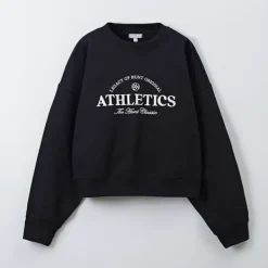 T-Shirt-SPAO Women Long Sleeve Crop Pullover SPMWD4TG01
