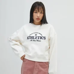 T-Shirt-SPAO Women Long Sleeve Crop Pullover SPMWD4TG01