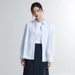 Shirts L Blouses-SPAO Women Long Sleeve Overfit Shirt SPYWD49W03