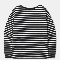 T-Shirt-SPAO Women Long Sleeve Stripe Tee SPLSD23U02