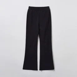 Pants-SPAO Women Semi Boot Cut Pants SPMTE37G02 Black