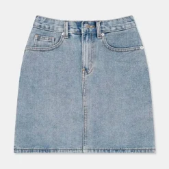 Shorts L Skirts-SPAO Women Short Denim Skirt SPWJC38G92