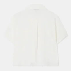 Shirts L Blouses-SPAO Women Short Sleeve Crop Shirt SPYAD37W13