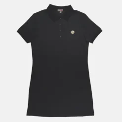 Dresses L Overalls-SPAO Women Short Sleeve Polo Dress SPLCE25G01 Black