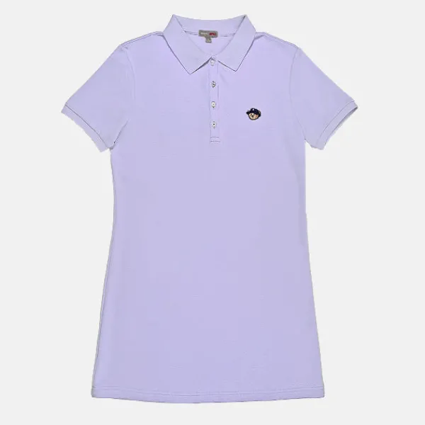 Dresses L Overalls-SPAO Women Short Sleeve Polo Dress SPLCE25G01 Light Purple