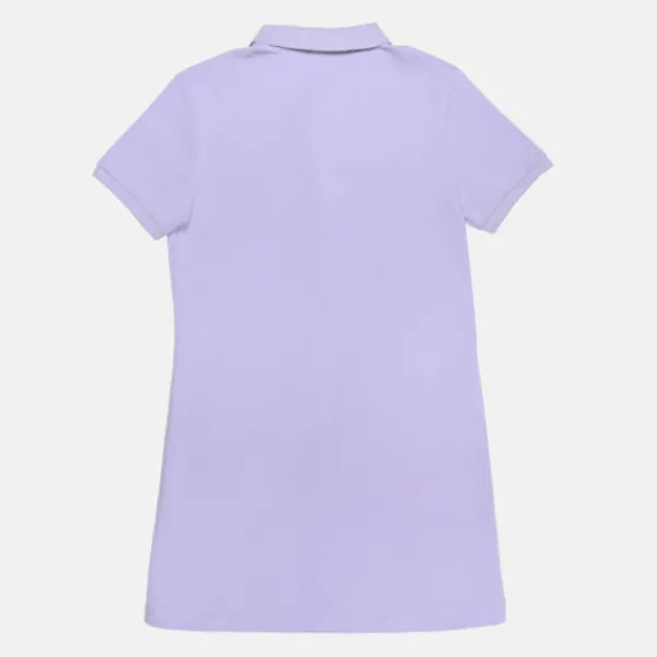Dresses L Overalls-SPAO Women Short Sleeve Polo Dress SPLCE25G01 Light Purple