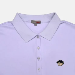 Dresses L Overalls-SPAO Women Short Sleeve Polo Dress SPLCE25G01 Light Purple