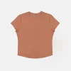 T-Shirt-SPAO Women Short Sleeve Tshirt SPLCE38G01 Coral
