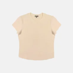 T-Shirt-SPAO Women Short Sleeve Tshirt SPLCE38G01 Cream