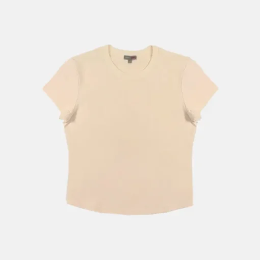 T-Shirt-SPAO Women Short Sleeve Tshirt SPLCE38G01 Cream