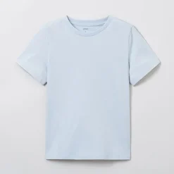 T-Shirt-SPAO Women Short Sleeve T-Shirt SPRWE24G15 Light Blue
