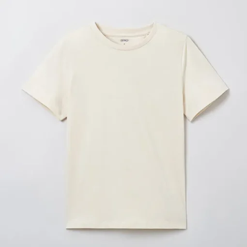 T-Shirt-SPAO Women Short Sleeve T-Shirt SPRWE24G15 Cream