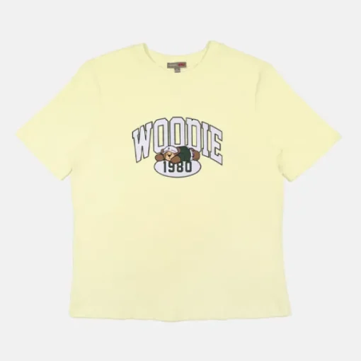 T-Shirt-SPAO Women Short Sleeve Woodie Tee SPLCE25G02 Ivory